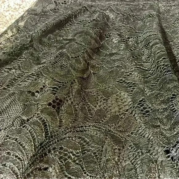 JASAMBAC Women's Off Shoulder Cocktail Dress Black Lace- M - Picture 3 of 6